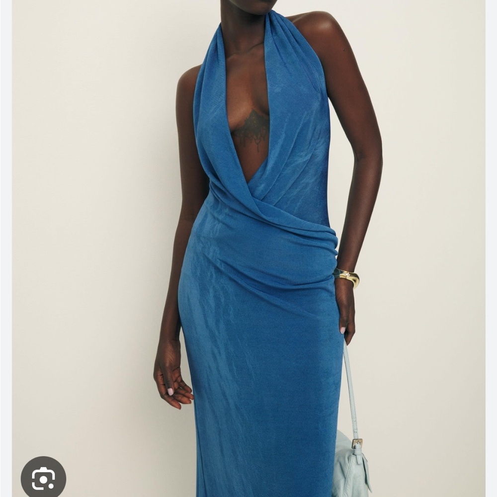 Reformation Consuela Blue Dress